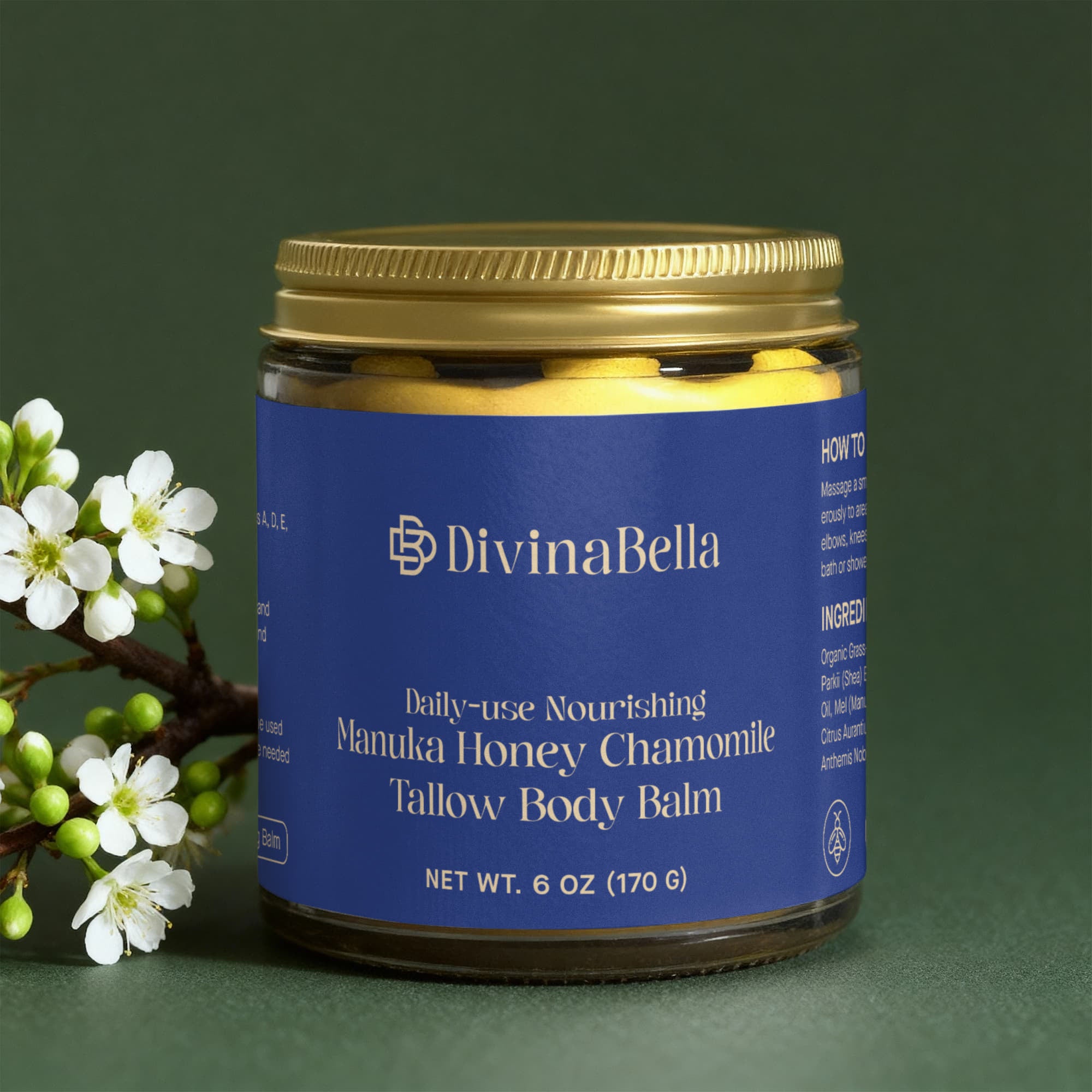 Manuka Honey Chamomile Tallow Body Balm